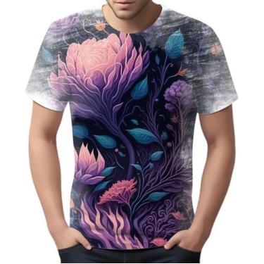 Imagem de Camiseta Camisa Estampa Art Floral Flor Natureza Florida 2 - Enjoy Sho