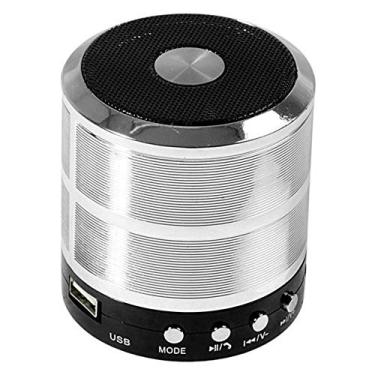Imagem de Mini Caixa de Som Portátil Speaker Ws-887 - Prata