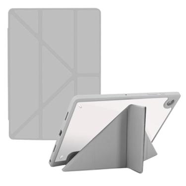 Imagem de Capa para tablet Compatível com Samsung Galaxy Tab A8 10,5 polegadas 2021 (SM-X200/X205/X207) Capa inteligente para tablet, capa protetora fina, capa de couro TPU com visualização em vários ângulos, s