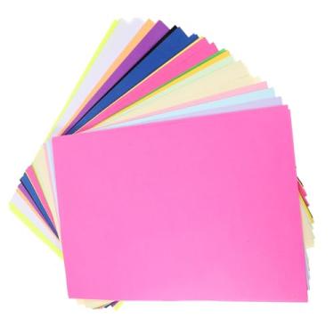 Imagem de GRIRIW 100 Folhas Papel para impressão em cores papel de impressora térmica papel de origami em branco papel de cópia papel cartolina papel a4 papel de pintura em branco imprimível cartão