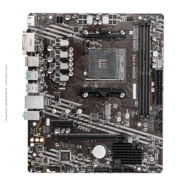 Imagem de Placa Mãe MSI A520M-A PRO, Chipset A520, AMD AM4, mATX, DDR4 - A520M-A PRO