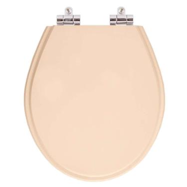 Imagem de Assento Sanitario Poliester com Amortecedor Ravena Rosa Floral para bacia Deca