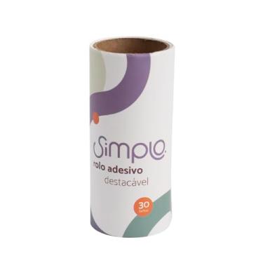 Imagem de Simplo - Refil Rolo Adesivo Tira Pelos Fios e Poeira 30 Folhas