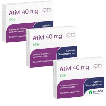 Imagem de Ouro Fino Ativi Cart 40 Mg com 3 UN