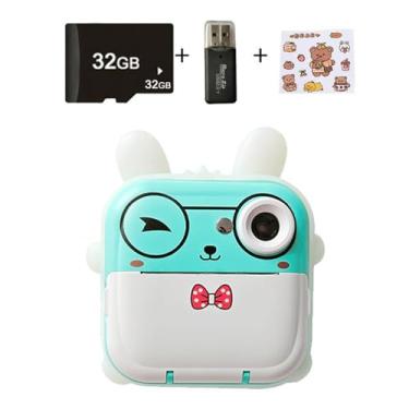 Imagem de Daconovo Câmera de impressão instantânea para crianças de 10 a 12 - Impressora fotográfica instantânea - Rosa ou Azul