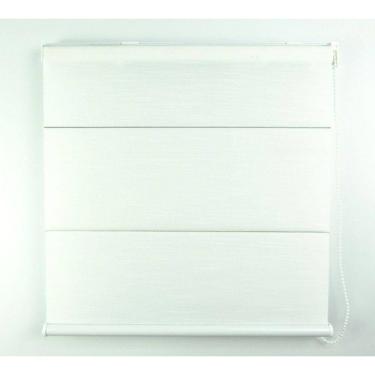 Imagem de Cortina Romana Napoles Translúcido Crisdan 1,80 Largura X 1,50 Altura Branco