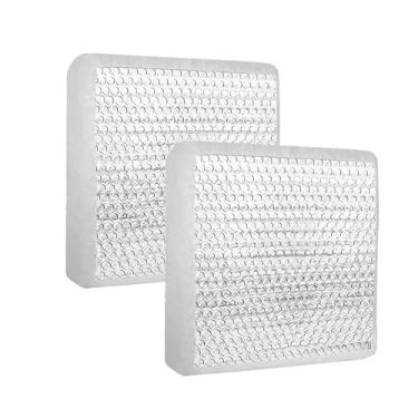 Imagem de Isolador de ventilação para trailer, pacote com 2 capas de ventilação universal para trailer com superfície refletiva, sombra de claraboia, espuma grossa de economia de energia, travesseiro de ventilação para trailer interno, isolador de claraboia de trailer, 35 x 35 x 7 cm