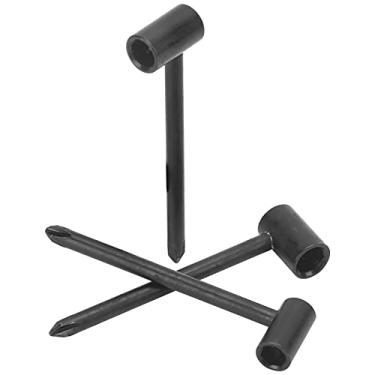 Imagem de Chave de Treliça, Ferramenta de Treliça, Ferramenta de Treliça, Chave de Haste de Guitarra 3PCS Ferro 7MM / 8MM / 6,35MM Ferramenta de Ajuste de Instrumento UniversalPreta