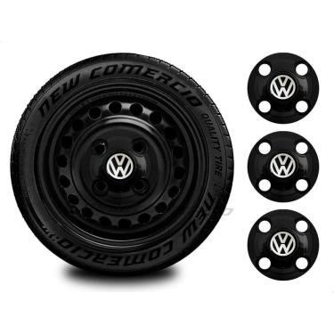 Imagem de Jogo 4 calotas centro roda ferro volks parati aro 13 14 15