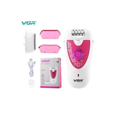 Imagem de Depiladora de cabelo VGR 2IN1 elétrica para mulheres-verde