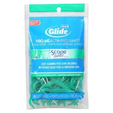 Imagem de Escolhas de fio dental Oral-B Pro-Health + Scope Outlast Sabor de menta de longa duração 75 cada da Oral-B (pacote com 2)