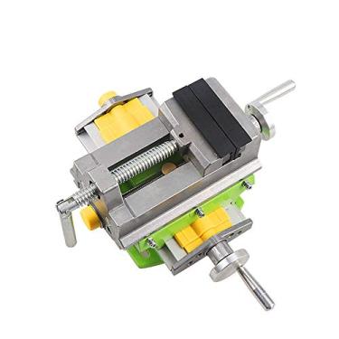 Imagem de Mesa de Bancada Composto de Alumínio Compacto, Bancada para Madeira Clarmp Torno Mesa Deslizante de 2 Eixos Ajustáveis para Mini Fresadora de Broca (6368 mf)