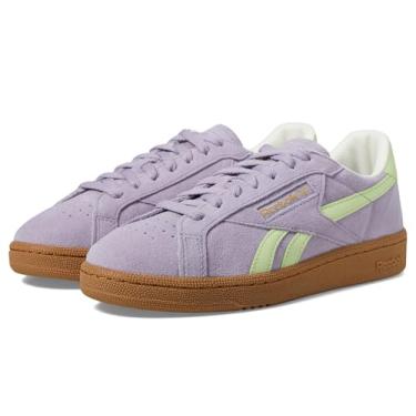 Imagem de Reebok Tênis feminino Club C Grounds UK, Roxo crepúsculo/Astro Lime/Goma, 34