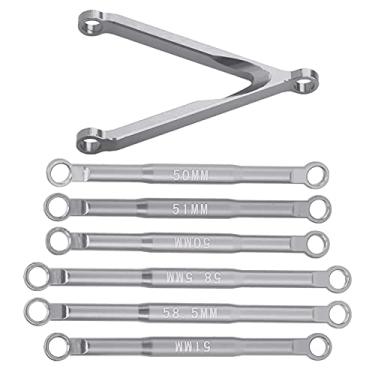 Imagem de Articulação de Haste Rc, Kit de Haste de Alumínio para Puxar Pneu, Helicóptero, Barco, Conjunto de Links de Suspensão para Carro Axial Scx24 1/24 Rc (Titânio)