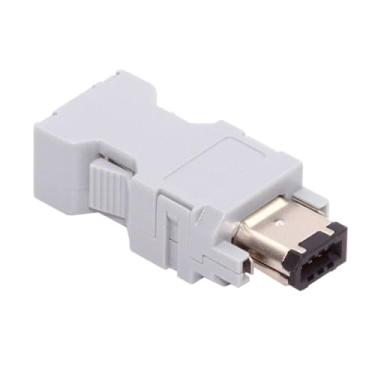 Imagem de Chenyang Conector de plugue Firewire IEEE 1394 SM 6Pin 55100-0670 Encoder Servo CN3 com tampa de montagem tipo trava