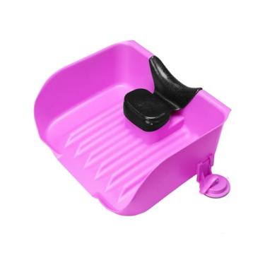 Imagem de Lavatório de cabelo portátil para lavatório de xampu – Bandeja de xampu para estação de lavagem de cabelo Kaleurrier para uso em casa para pia e banheira – enxaguante sem rasgos para bebês e crianças,