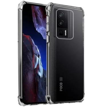 Imagem de Capa Capinha Com Bordas Anti Impacto Para Poco F5 Pro Tela de 6,67 Polegadas (Bluepink)