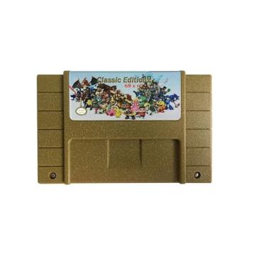 Imagem de Ultimate Retro Classic Gaming Collection: 68-in-1 Multi-Game Cartridge for SNES - Classic 16-Bit Games Gold