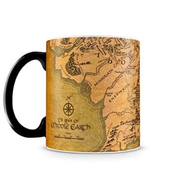 Imagem de Caneca Mágica Senhor dos Anéis Mapa da Terra Média
