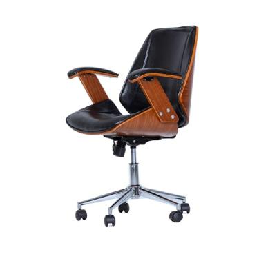 Imagem de Cadeira Office Lisboa Preta sem Encosto Rivatti