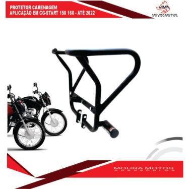 Imagem de Proteção de carenagem e motor cg start 150/160 até 2022 - MOURA MOTOS 