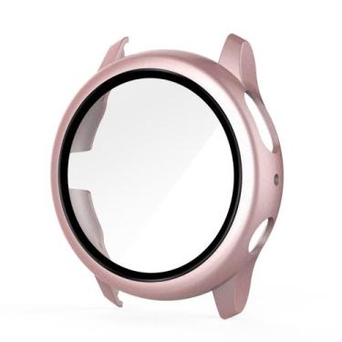 Imagem de Capa Case com Película de Vidro p/ Active 2 44mm - Pink Rose Fosco - 1
