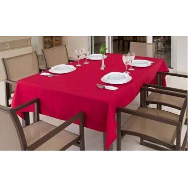 Imagem de Toalha de Mesa Quadrada Oxford 1,00 x 1,00 Admirare, Vermelha