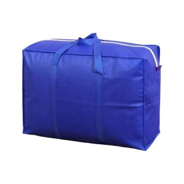 Imagem de DimyFew Bolsa de Mudança, Organizador de Embalagem, Bolsa de Viagem Versátil, Bolsa de Armazenamento para Quarto, Viagem, Sótãos, Armazenamento Embaixo Da Cam, 68x50x25 cm Azul