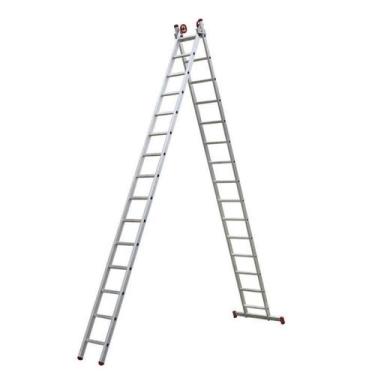 Imagem de Escada Extensiva de Alumínio 15 x 2 Degraus 4,36 x 7,80 Metros ESC0624