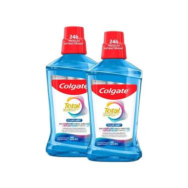 Imagem de Kit 2 Enxaguante Bucal Colgate Total 12 Clean Mint 500ml