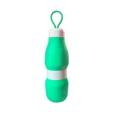 Imagem de Garrafa de Silicone Retrátil Portátil 560ml - Can.u.do, Verde