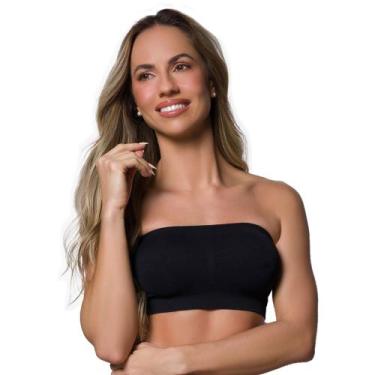 Imagem de Kit 2 Soutien Sutiã Básico Sem Costura E Sem Bojo Com Alça Regulável S