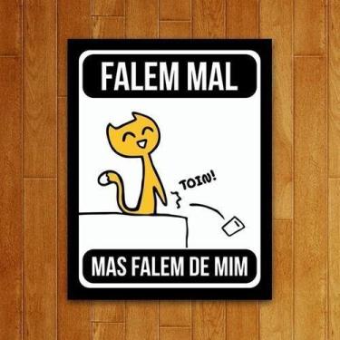 Imagem de Placa Decorativa Um Sábado Qualquer - Falem Mal (27X35) - Sinalizo