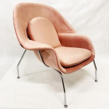 Imagem de Poltrona Womb Chair veludo rose envelhecido - Poltronas do Sul