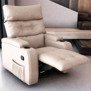 Imagem de Poltrona do Papai Cris 84cm Giratória Balanço Reclinável Manual materi