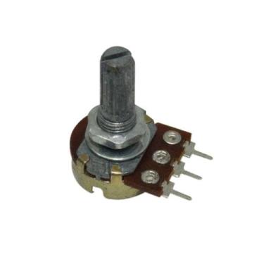Imagem de Potenciômetro Linear KB 16MM 50K OHMS Eixo L20 sem Chave Arsolcomp