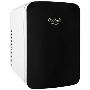 Imagem de Cooluli Mini geladeira de 15 L para quarto - carro, mesa de escritório e dormitório universitário - Cooler e aquecedor portátil de 12 V para alimentos, bebidas, cuidados com a pele, beleza e maquiagem