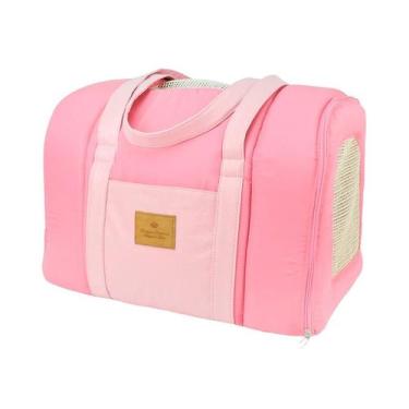 Imagem de Bolsa de Transporte Bonito pra Cachorro Rosa Chiclete para Cães