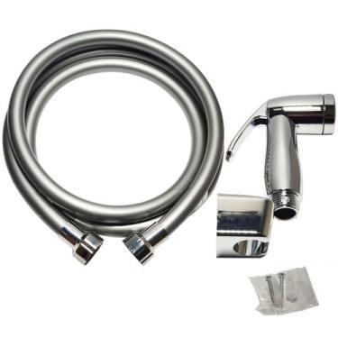 Imagem de Mangueira Pvc 1,7m Flexível Com Duchinha Cromada para Duchas Chuveiros