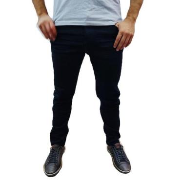 Imagem de Calça Jeans Masculina Preta Com Elastano - Barato- Ref. Csp - LIONS JE