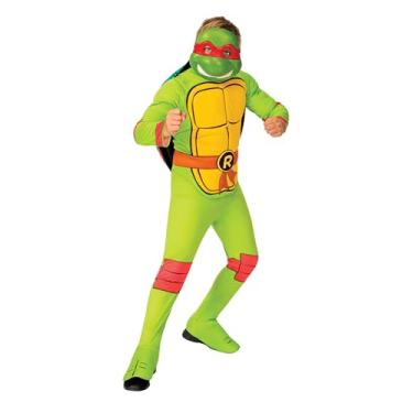 Imagem de Rubie's Boy's Nickelodeon Retro Classic Teenage Mutant Ninja Turtles Raphael Costume, Large