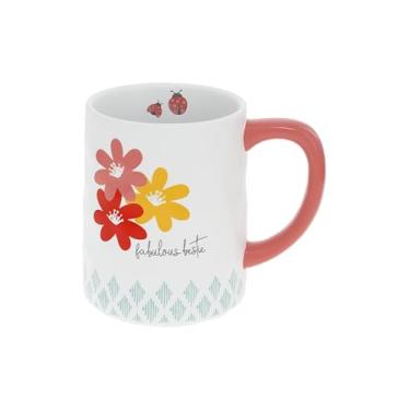 Imagem de Pavilion Gift Company - Fabulous Bestie - Caneca de 500 ml - Caneca floral Best Friend BFF Friendship Fabulous Grés Caneca de café xícara de chá