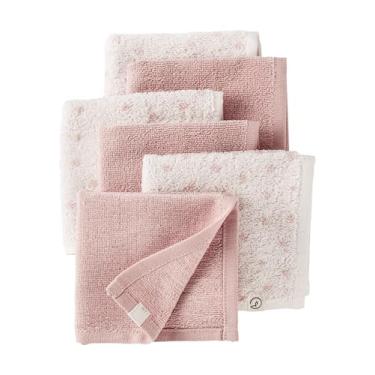 Imagem de little planet by carter's Pacote com 6 panos de algodão orgânico unissex para bebês, Rosa Multi, OSZ