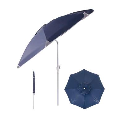 Imagem de Ombrelone Maresias Bagum 2,5m Alumínio Articulado Com Manivela Azul Marinho - Belfix