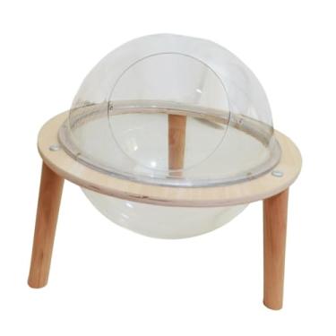 Imagem de Baoblaze Cama de gato cápsula espacial para gatos internos Rede para gatos Condomínio Casa de brincar Móveis para gatos Cama para animais de estimação pequenos