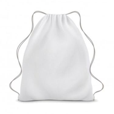 Imagem de kit 20 sacochilas 30x35 branca para sublimação - MORGADO