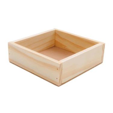 Imagem de Caixa Box Bandeja Madeira Pinus cru caixote baixo - Coisas da Flávia, 