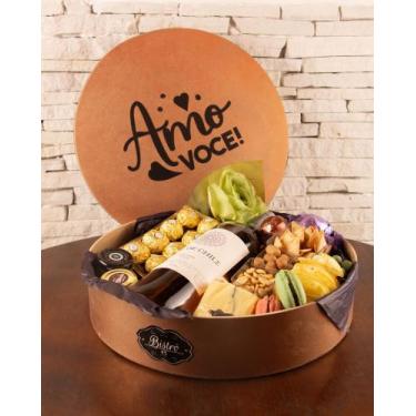 Imagem de Cesta de Queijos e vinho - Produto artesanal