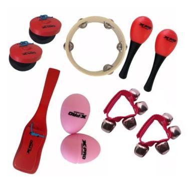 Imagem de Kit Bandinha Rítmica Infantil Percussão Lt6 X-pro 6 Peças