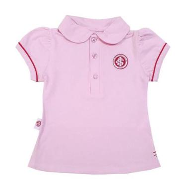 Imagem de Camisa Polo Infantil Internacional Rosa Oficial - Revedor, Rosa, Tam 1